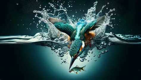  Kingfisher! Una Creatura Agile che Tuffa nell'Acqua con Precisione Chirurgica